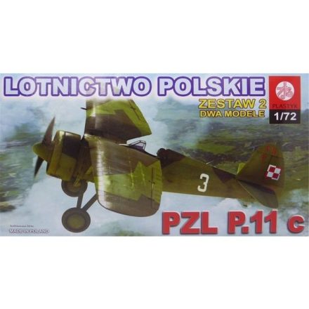 Plastyk RWD-6 + PZL P.11c makett