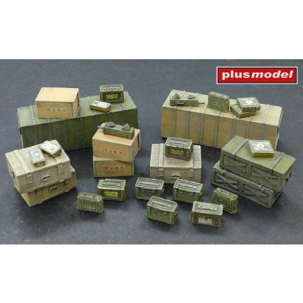 Plus Model Ammunition Transportational Containers,Allies-WWII