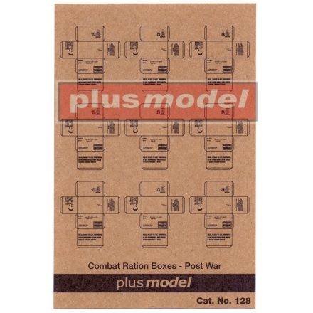 Plus Model US Cardboard boxes-postwar period