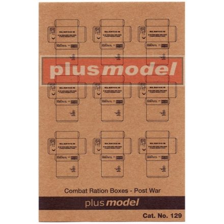 Plus Model U.S. Cardboard boxes-postwar period
