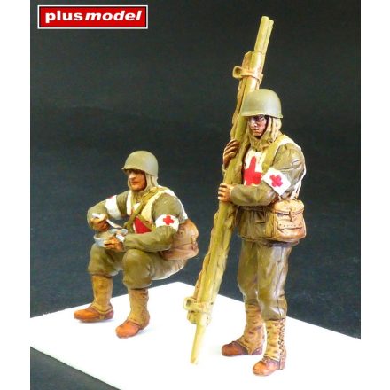Plus Model U.S. Soldiers, WWII - Orderlies makett