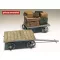 Plus model Railway cart and baggages makett