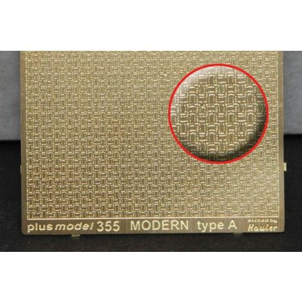 Plus Model Engraved plate - modern A type