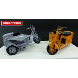 Plus Model US scooter with sidecar makett