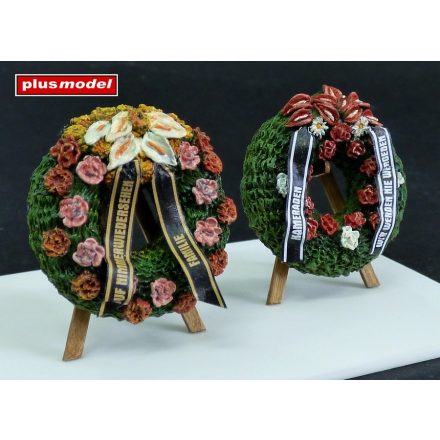 Plus Model Funeral wreaths with easels makett