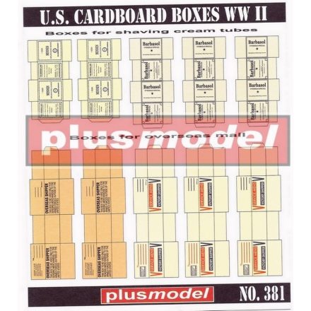 Plus Model U.S. Boxes WWII makett