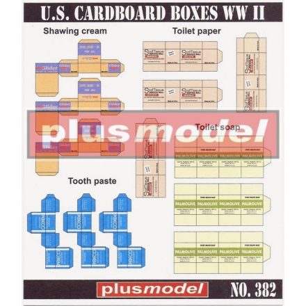 Plus Model U.S. Boxes WWII makett