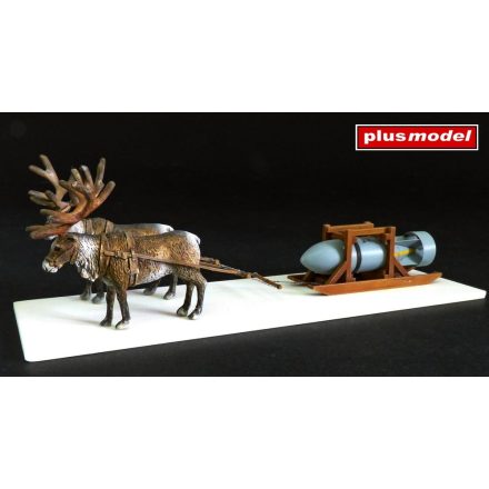 Plus Model Reindeer-team with german bomb makett