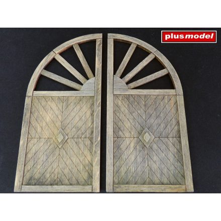 Plus Model Wooden gate - round makett