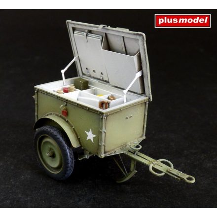 Plus Model U.S. Telephone trailer K-38 makett
