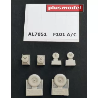 Plus Model F-101A/C Woodoo wheels