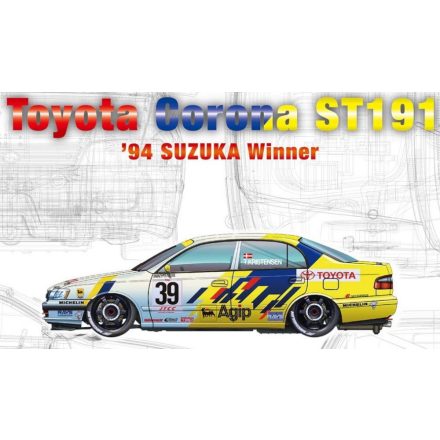 Nunu Toyota Corona ST191 1994 Suzuka 500km Winner makett