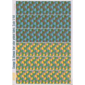 Print Scale Lozenge B. German four color printed fabric