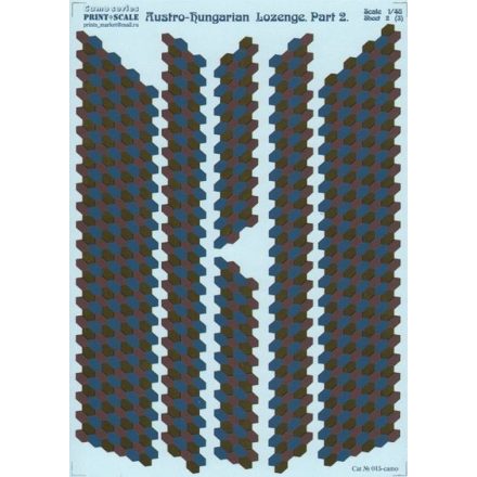 Print Scale Austro-Hungarian Lozenge Part 2 In the complete set 3 sheets