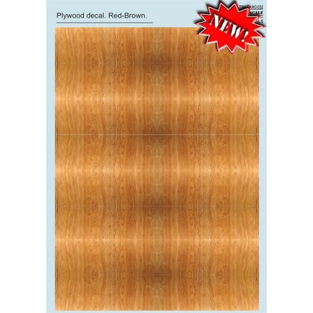 Print Scale Plywood Decal Red-Brown Part 2 matrica