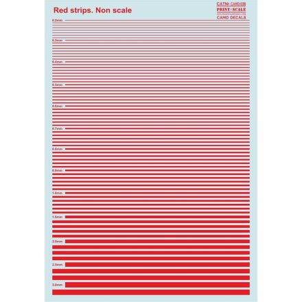 Print Scale Red stripes matrica