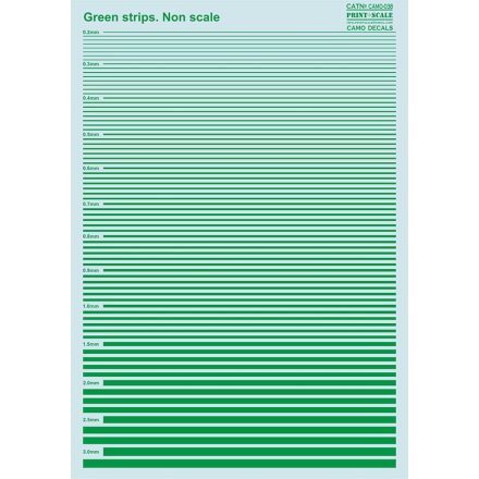 Print Scale Green stripes matrica
