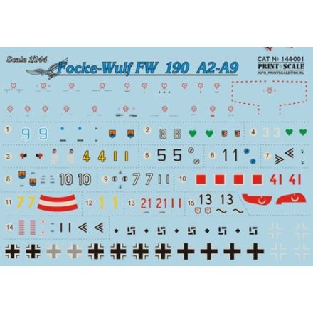 Print Scale Focke-Wulf Fw-190A-2/Fw-190A-9