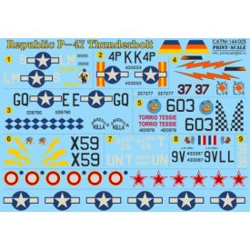 Print Scale Republic P-47 Thunderbolt matrica