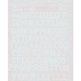 Print Scale USAF modern stencil letters and numbers. White