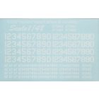 Print Scale USAF modern stencil letters and numbers. White