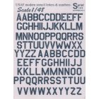 Print Scale USAF modern letters and numbers. Guship Grey