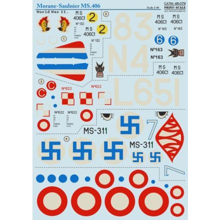 Print Scale Morane-Saulnier MS.406C1