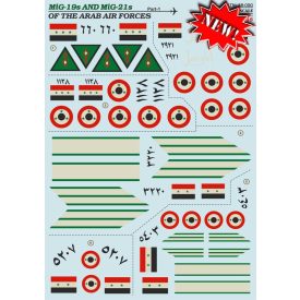 Print Scale ARAB AIR FORCES Mikoyan MiG-19 Mikoyan MiG-21