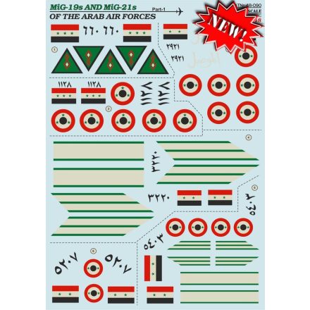 Print Scale ARAB AIR FORCES Mikoyan MiG-19 Mikoyan MiG-21