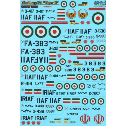 Print Scale Northrop F-5A "Tiger II" Iranian Tigers Part 2