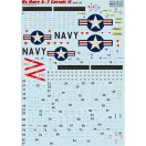 Print Scale US NAVY Corsair II A-7 part1 + Technical stencils matrica