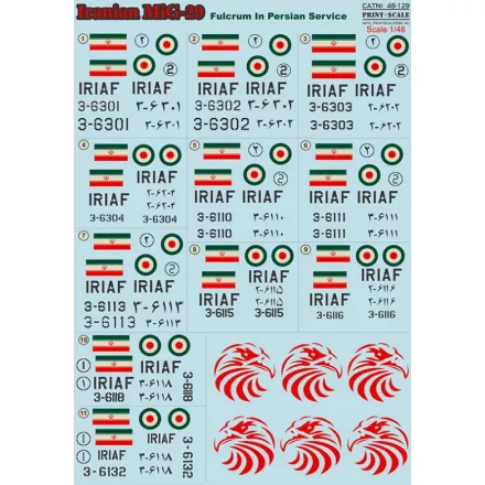 Print Scale Iranian MiG-29 matrica