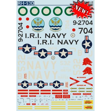 Print Scale Sikorsky RH-53D x 1 USN and 1 x Iranian Navy