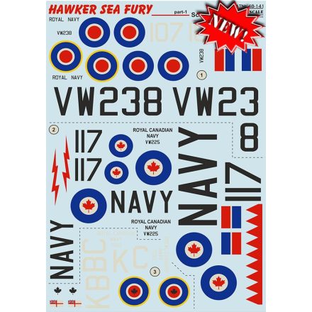 Print Scale Hawker Sea Fury Part 1 matrica