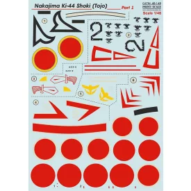 Print Scale Nakajima Ki-44 Shoki Part-1 matrica