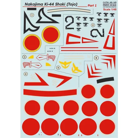 Print Scale Nakajima Ki-44 Shoki Part-1 matrica