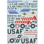 Print Scale Silver Republic F-105D Thunderchiefs in the Vietnam War Part-1 matrica