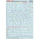 Print Scale Mikoyan MiG-23 Technical stencils matrica