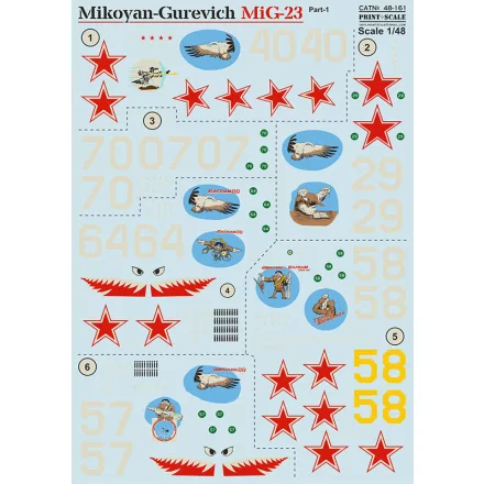 Print Scale Mikoyan MiG-23 matrica