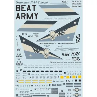 Print Scale Grumman F-14D Tomcat Part 1 matrica