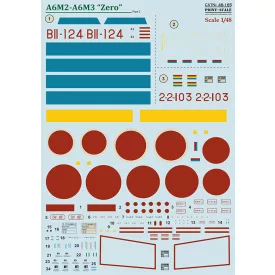 Print Scale Mitsubishi Zero A6M2 - A6M3 Zero. Part 2 matrica
