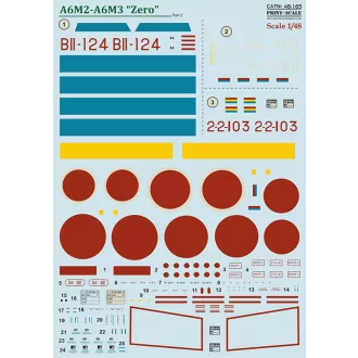 Print Scale Mitsubishi Zero A6M2 - A6M3 Zero. Part 2 matrica