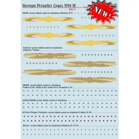   Print Scale Logos of German propellers of World War I Part 1 matrica