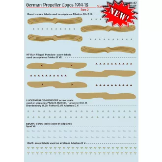   Print Scale Logos of German propellers of World War I Part 2 matrica