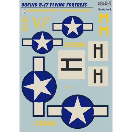 Print Scale Boeing B-17F Flying Fortress "Veni. Vidi. Vici." matrica