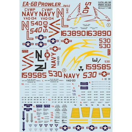 Print Scale Grumman EA-6 Prowler Part 2 matrica