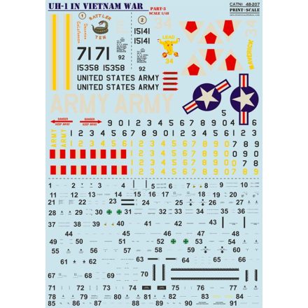 Print Scale UH-1 in Vietnam War Part 3 matrica