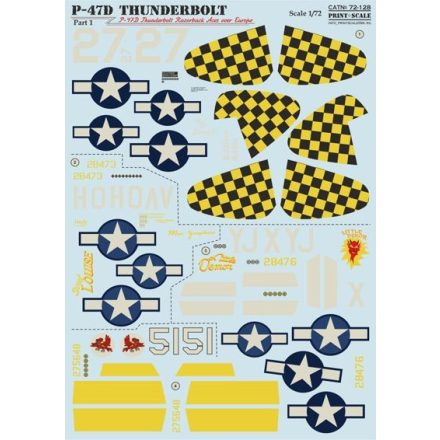 Print Scale Republic P-47D Thunderbolt 'Razorback' Aces over Europe Part 1