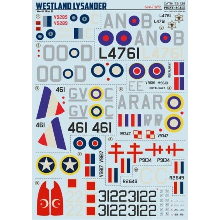 Print Scale Westland Lysander