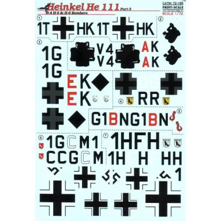 Print Scale Heinkel He-111H-4, He 111H-5 & He 111H-6 Bombers. Part 3